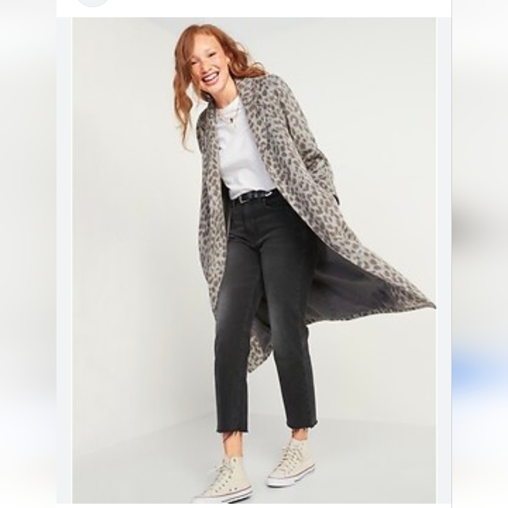 Old Navy Women Peacoat Gray Animal Print Size XS - Picture 13 of 15